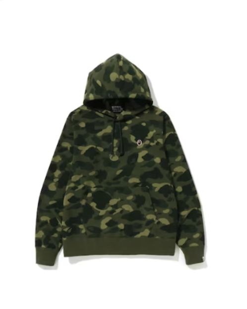 Bape Hoodie Green Camo One Point Ape Head Logo